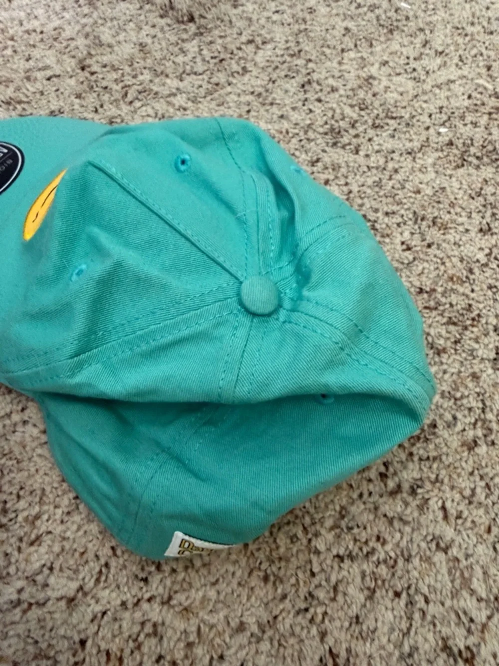 Bioworld Teal Cap Smiley Patch Dazed & Confused OSFM Hat Universal City Studios